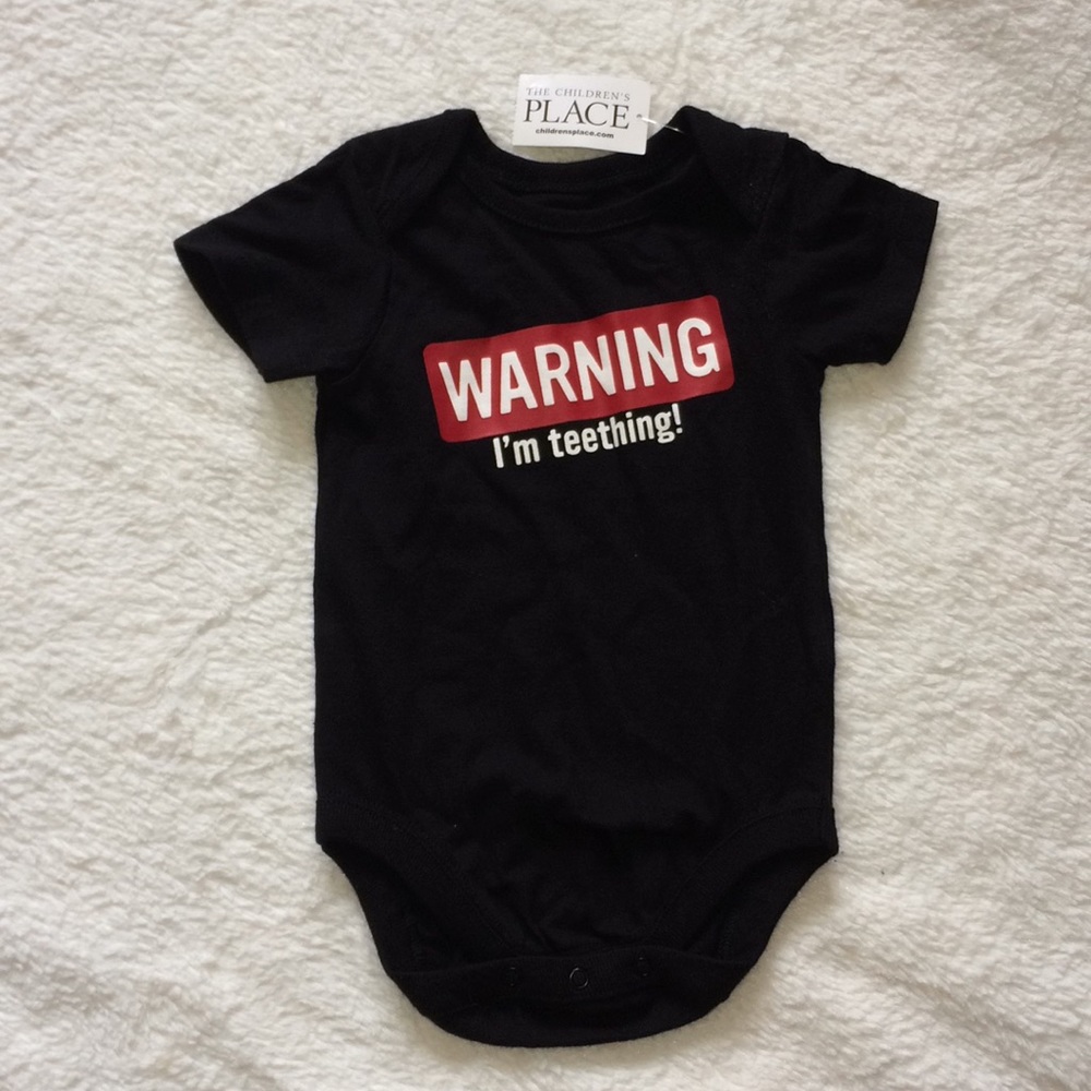 Graphic onesie.
